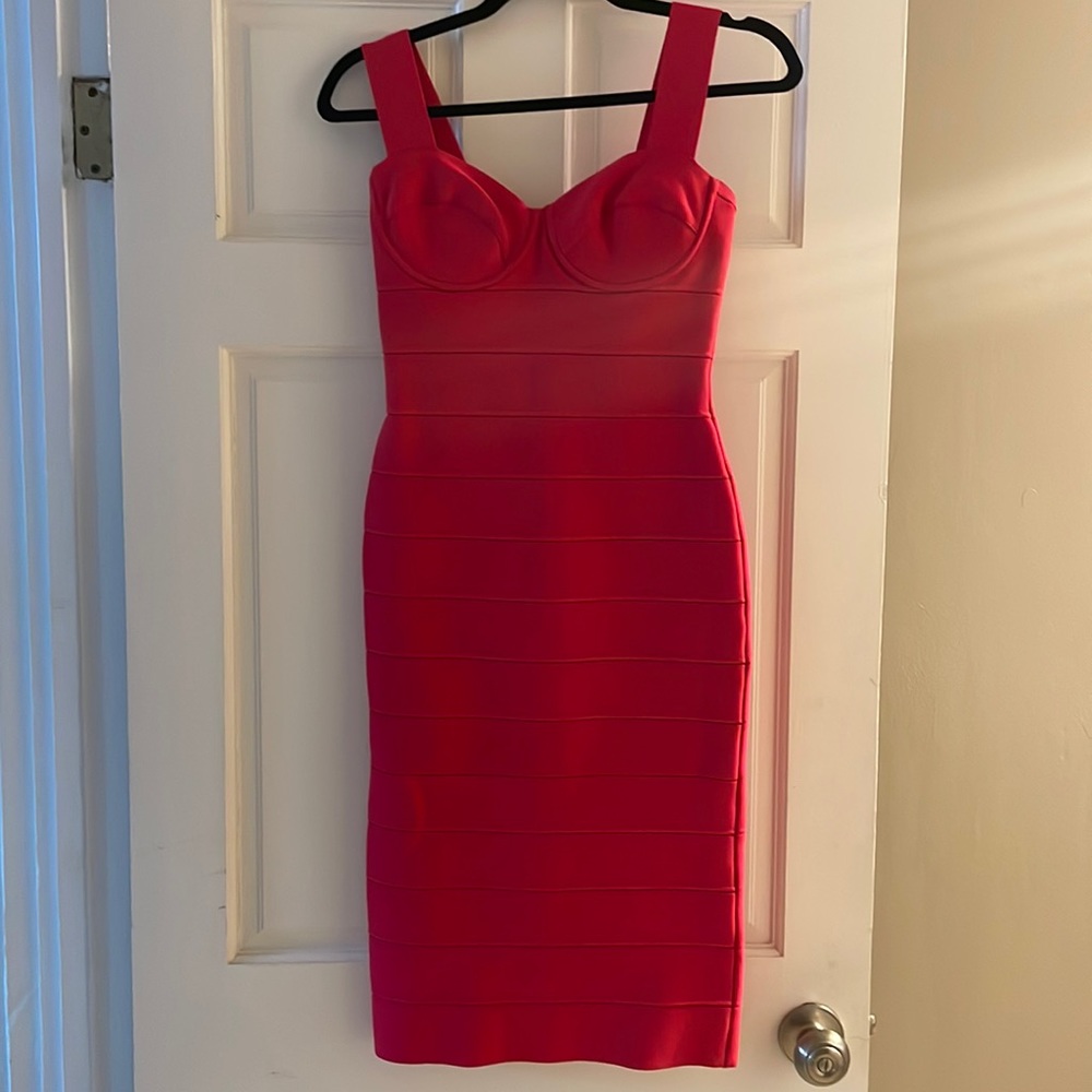 Herve red dress worn 1x